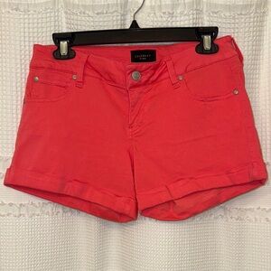 Celebrity Pink Women's Bold Coral Jean Shorts